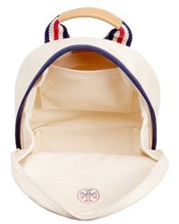 Tory Burch Preppy Canvas Backpack Beige