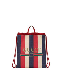 Gucci Print Medium Drawstring Backpack