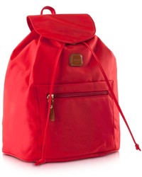 Bric's X Travel Red Nylon Backpack