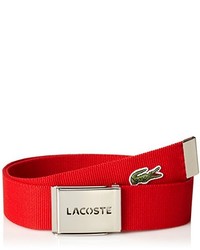 Lacoste L1212 Textile Signature Croc Logo Belt