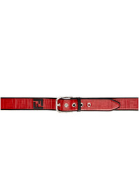 Fendi Red And Black Forever Belt
