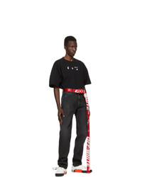 Off-White Red And White 20 Industrial Belt