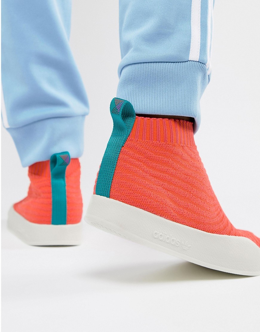 adidas Originals Adilette Primeknit Sock Summer Trainers In Orange Cm8227,  $63 | Asos | Lookastic