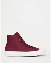 Converse Chuck Taylor All Star Ii Hi Top Sneakers In Red 150144c