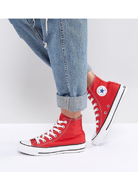 Converse Chuck Taylor High Trainers In Red