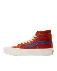 Vans Red And Blue Og Sk8 Hi Lx Sneakers