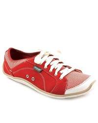 Dr. Scholl's Jennie Red Fabric Sneakers Shoes Uk 5