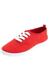 Charlotte Russe Lace Up Canvas Sneakers
