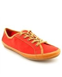 Nine West Samita Red Canvas Sneakers Shoes