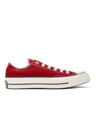 Converse Red Chuck 70 Low Sneakers