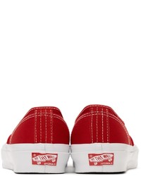 Vans Red Og Authentic Lx Sneakers
