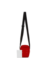 Maison Margiela Red Canvas Mini Messenger Bag