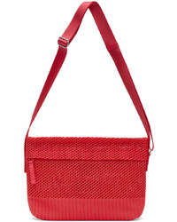 132 5. ISSEY MIYAKE Red Kago Messenger Bag