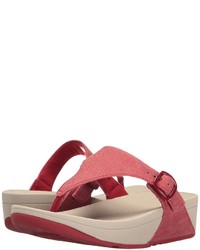 Red Canvas Sandals