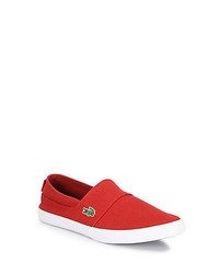 Lacoste Maurice Slip On Sneakers Red Shoes