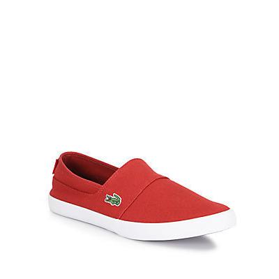 Lacoste Maurice Slip On Sneakers Red Shoes, $70 | Saks Fifth Avenue |  Lookastic
