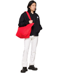 Raf Simons Red Cotton Tote