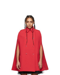 RED Valentino Red Double Breasted Coat