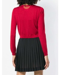 RED Valentino Crew Neck Knit Cardigan