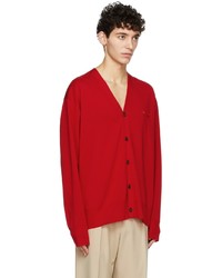Wooyoungmi Red Wool Cardigan