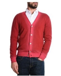 Eleventy Red Wool Cardigan