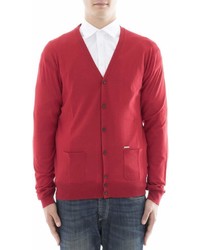 DSQUARED2 Red Wool Cardigan