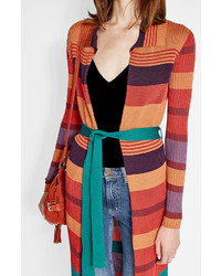 Etro Ribbed Cardigan With Cotton