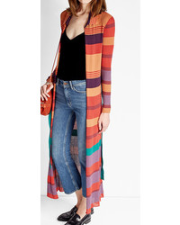 Etro Ribbed Cardigan With Cotton