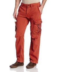 red cargo pants outfit