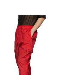 Juun.J Red Jogging Cargo Pants