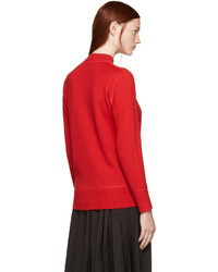 Hyke Red Mock Neck Sweater