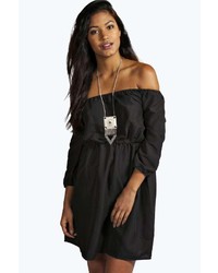 Boohoo Lucie Off The Shoulder Dress