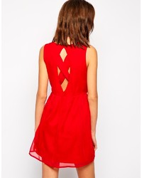 Vero Moda Sien Dress In Red