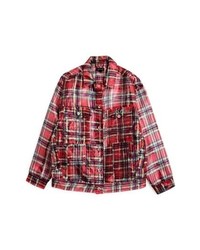 Red Check Bomber Jacket