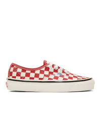 Vans Red And Off White Anaheim Factory 44dx Sneakers