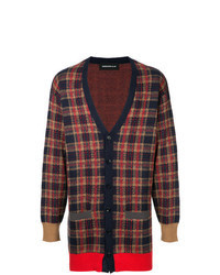 Red Check Cardigan