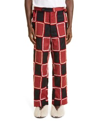 Bode Stitched Patchwork Wool Trousers