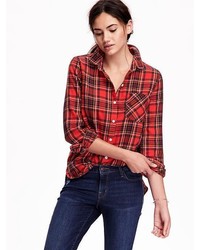 old navy red shirt womens