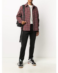 Off-White Checkered Flannel Shirt
