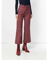 Chloé Checked Cropped Trousers