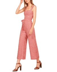 Red Check Jumpsuit