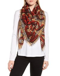Burberry Marker Text Check Print Scarf
