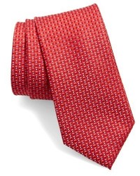 Red Check Silk Tie