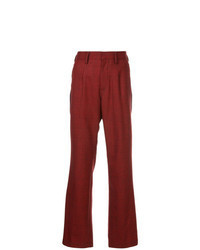 Red Check Wide Leg Pants