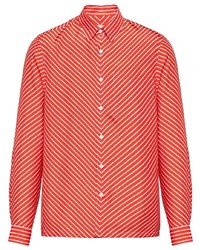 Red Chevron Long Sleeve Shirt