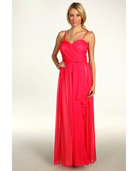 Jessica Simpson Strapless Sweetheart Cascade Ruffle Gown