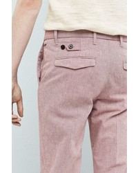 Mango Outlet Pleated Textured Chinos
