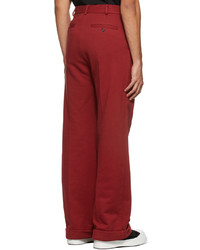 Marni Red Compact Trousers