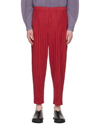 Homme Plissé Issey Miyake Red Monthly Color February Trousers