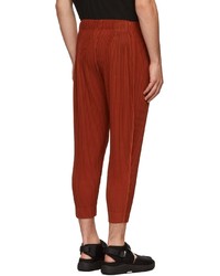 Homme Plissé Issey Miyake Red Monthly Colors December Pants